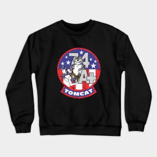 Grumman F-14 Tomcat A+ (plus) 74 - Grunge Style Crewneck Sweatshirt